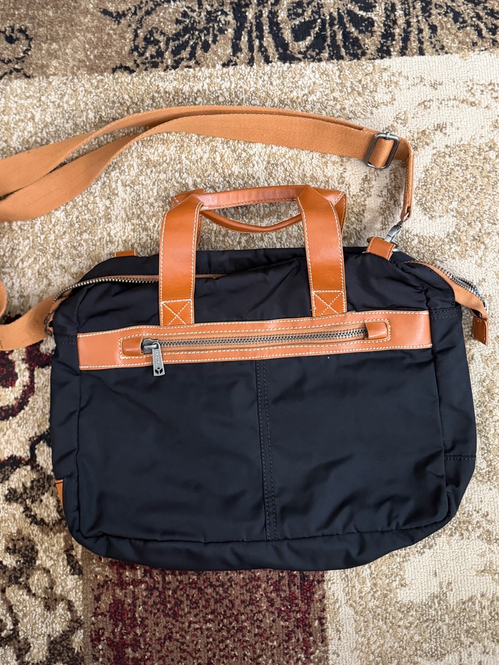 Old Black and Tan Men's Briefcase Shoulder Bag